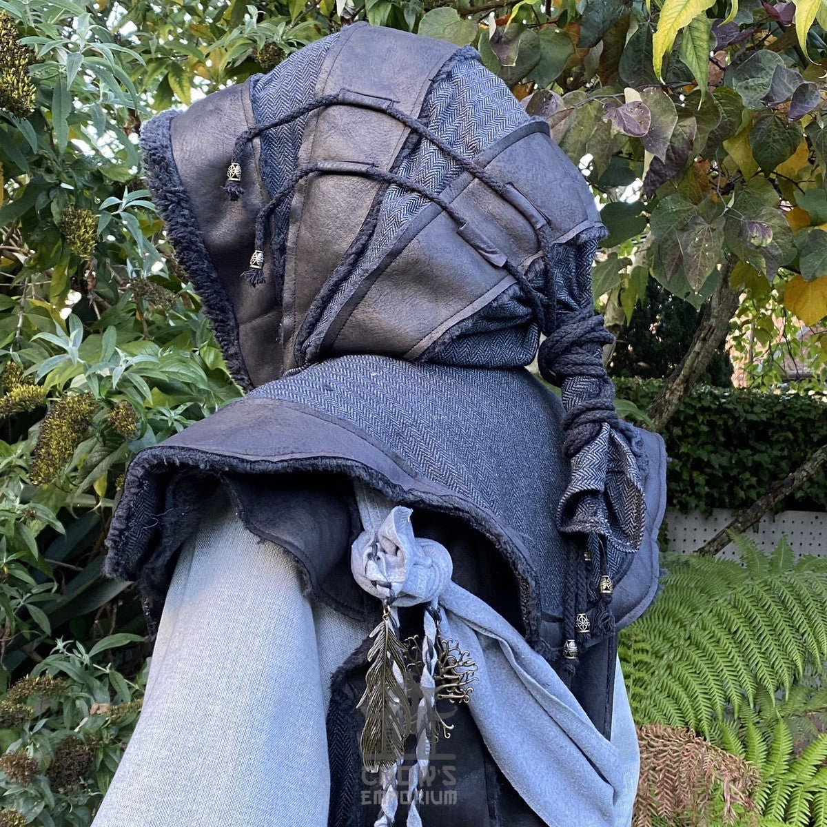 Twilight Rogue LARP Set - 4+ Pieces (Waistcoat, Hood, Sash &amp; Necklace)