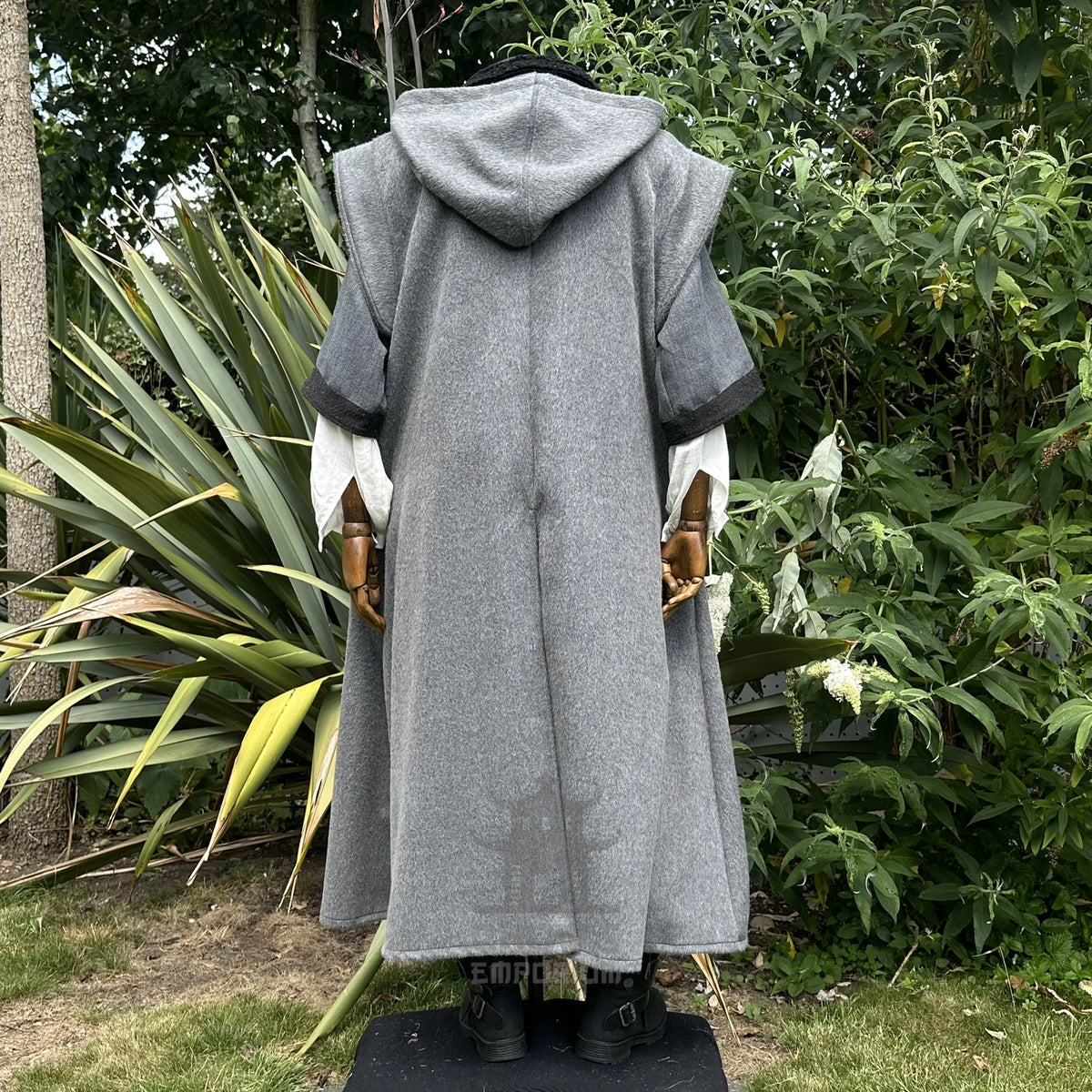 The Ashen Huntsman LARP Outfit - 4+ pieces (Robe, Waistcoat, Vambraces, Sash)