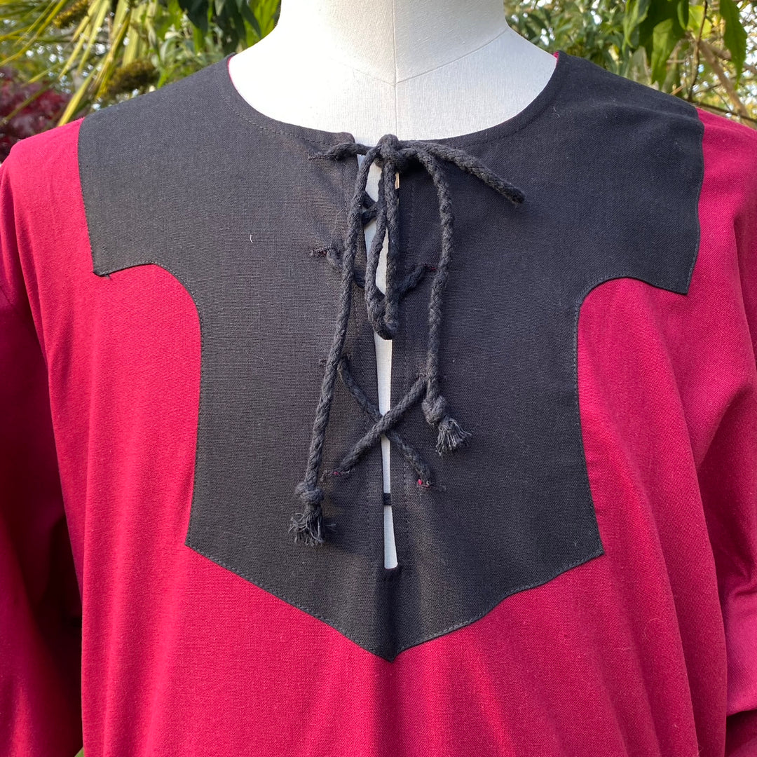 Arcane Spellcaster LARP Outfit - 3 pieces; Three Layer Cloak, Shirt, Belt - Chows Emporium Ltd