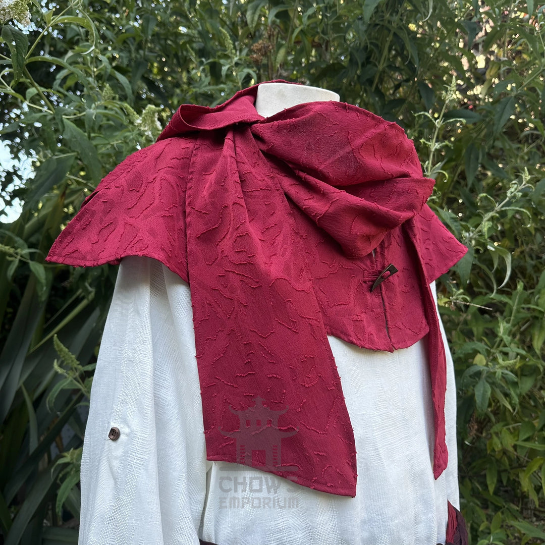 Red Lightweight Scarf Hood