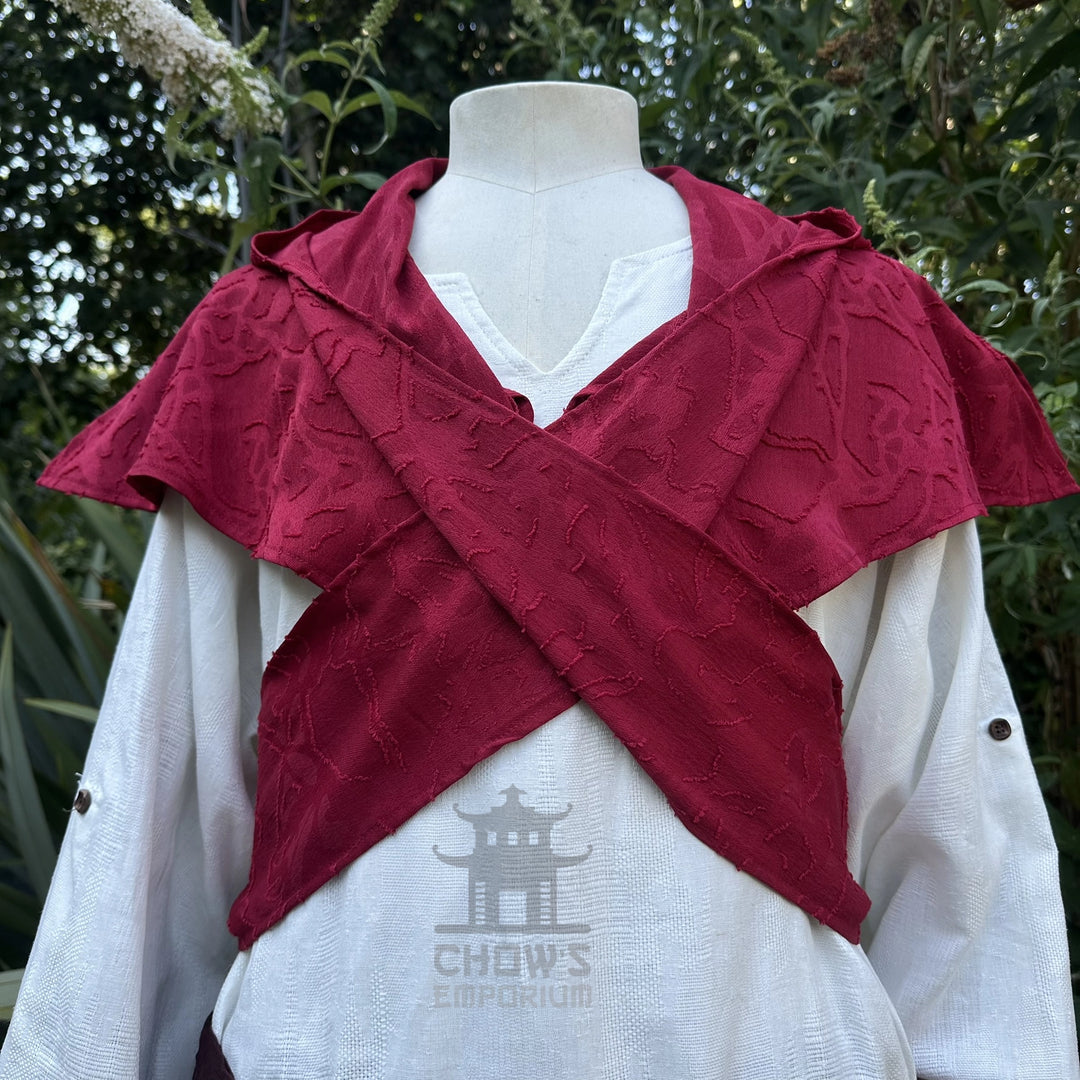 Red Lightweight Scarf Hood