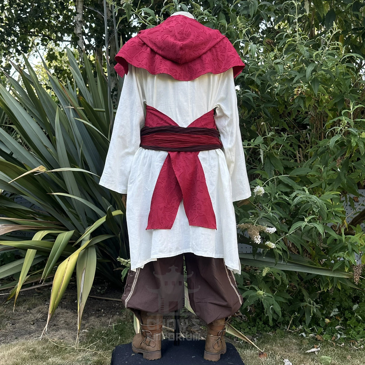 Red Lightweight Scarf Hood