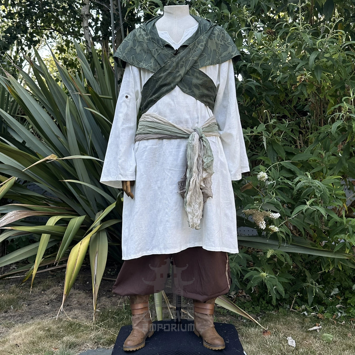 Green Lightweight Scarf Hood