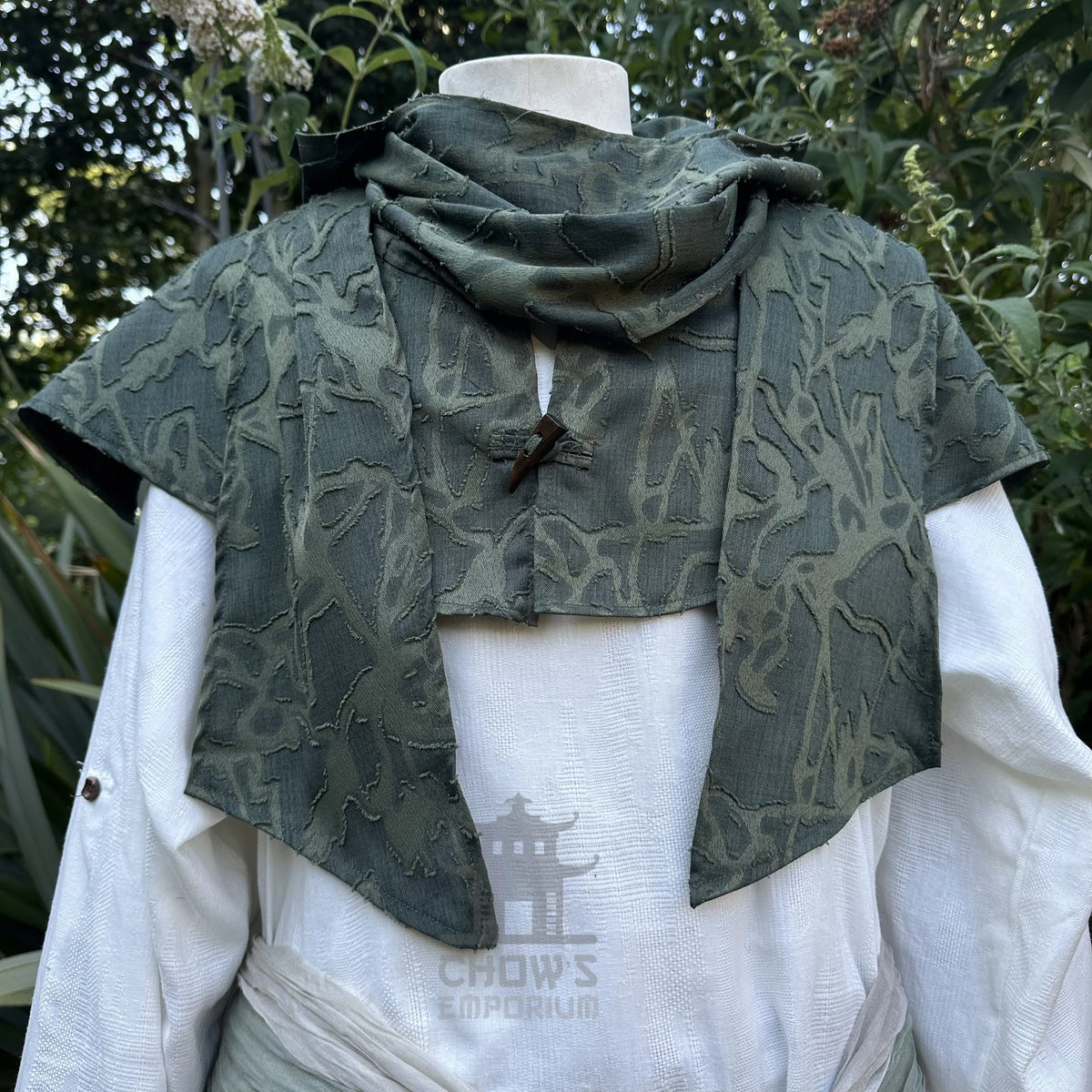 Green Lightweight Scarf Hood