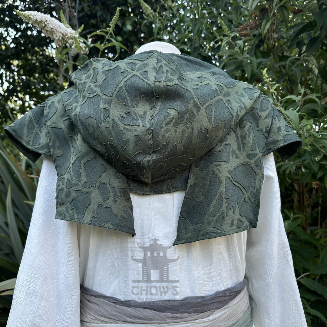Green Lightweight Scarf Hood