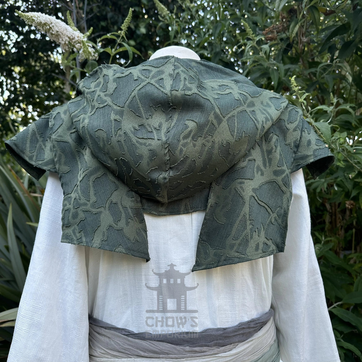 Green Lightweight Scarf Hood