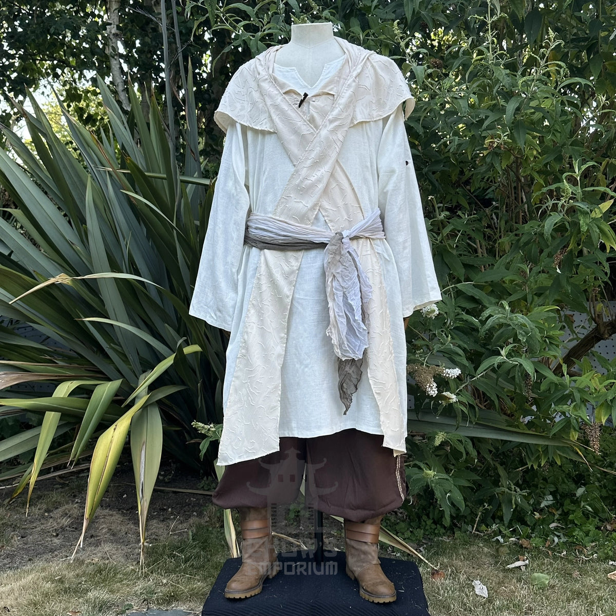 White Lightweight Scarf Hood