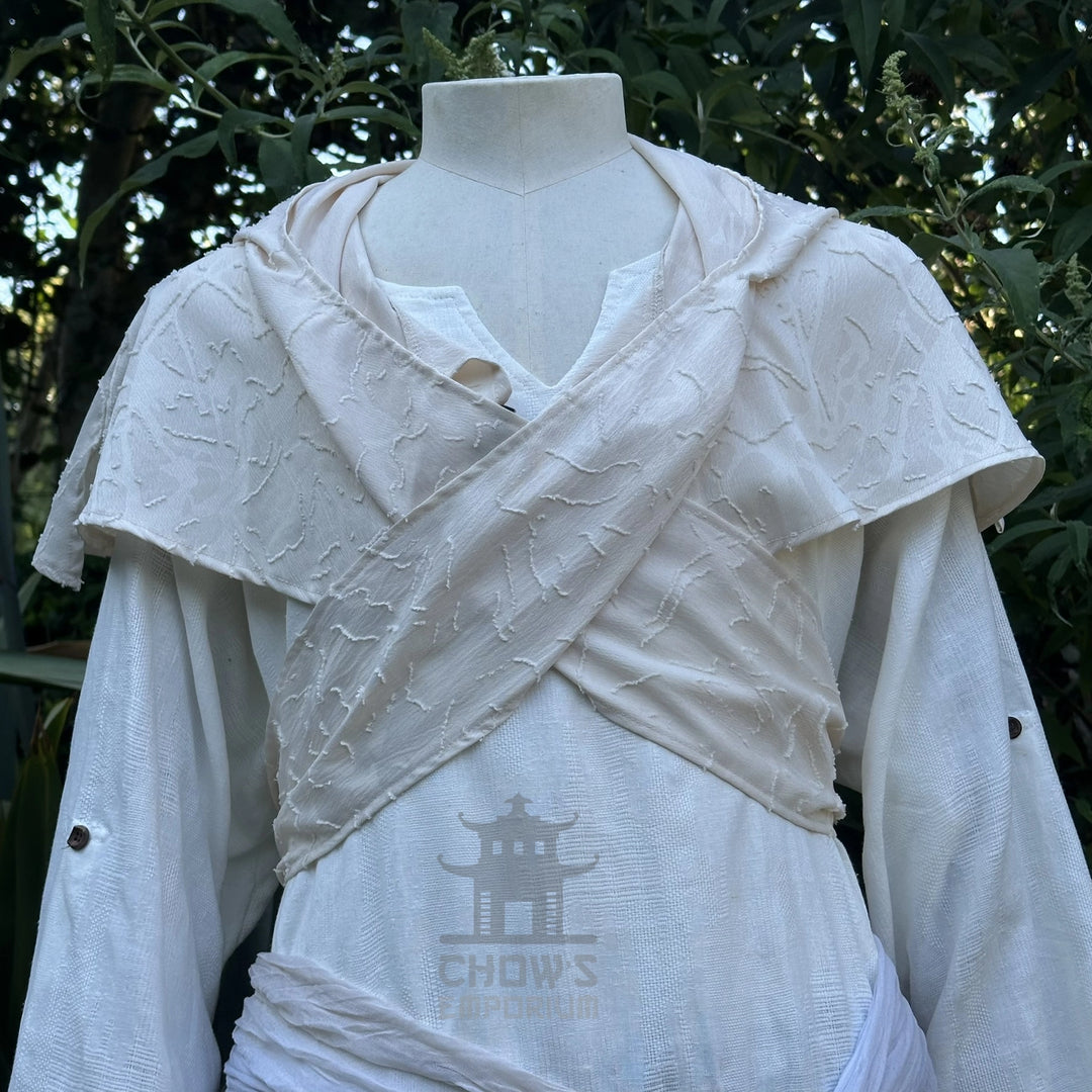 White Lightweight Scarf Hood