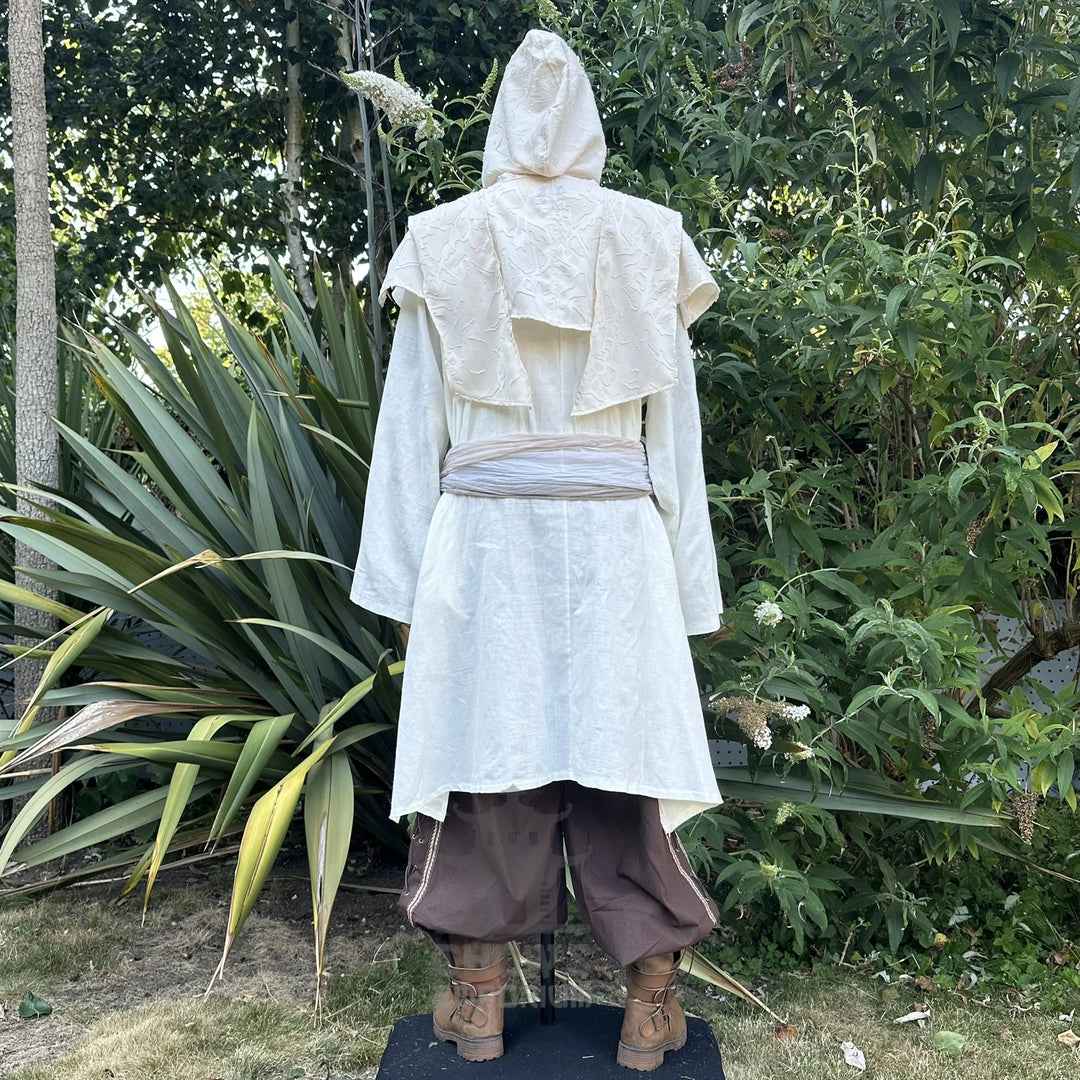 White Lightweight Scarf Hood
