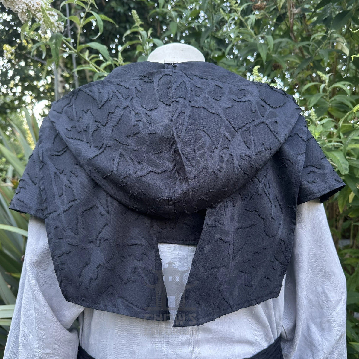 Black Lightweight Scarf Hood