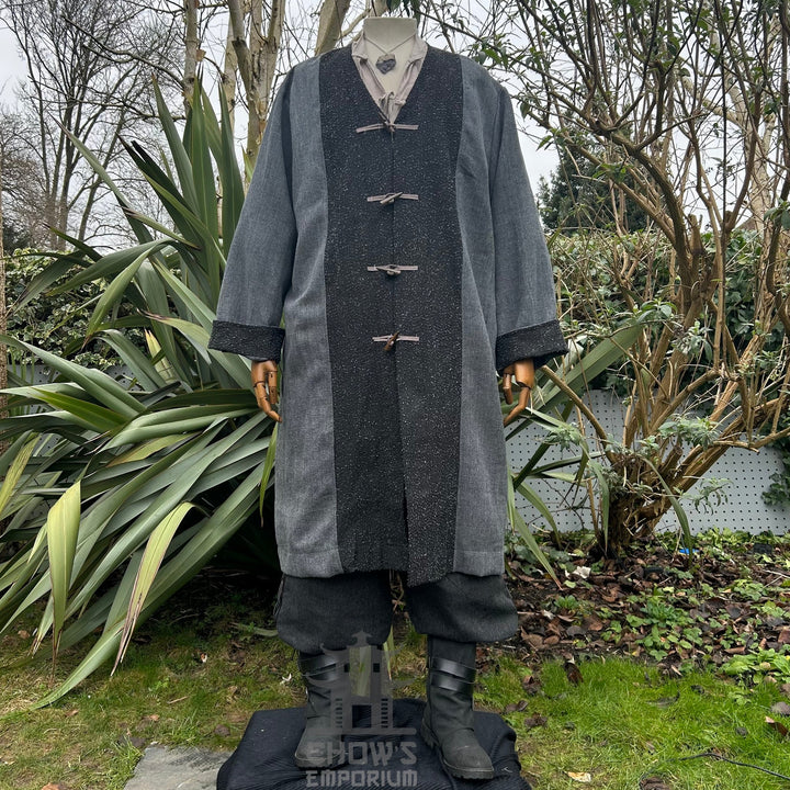 Shadow Merchant LARP Set, 4 pieces (Jacket, Shirt, Trousers, Sash)