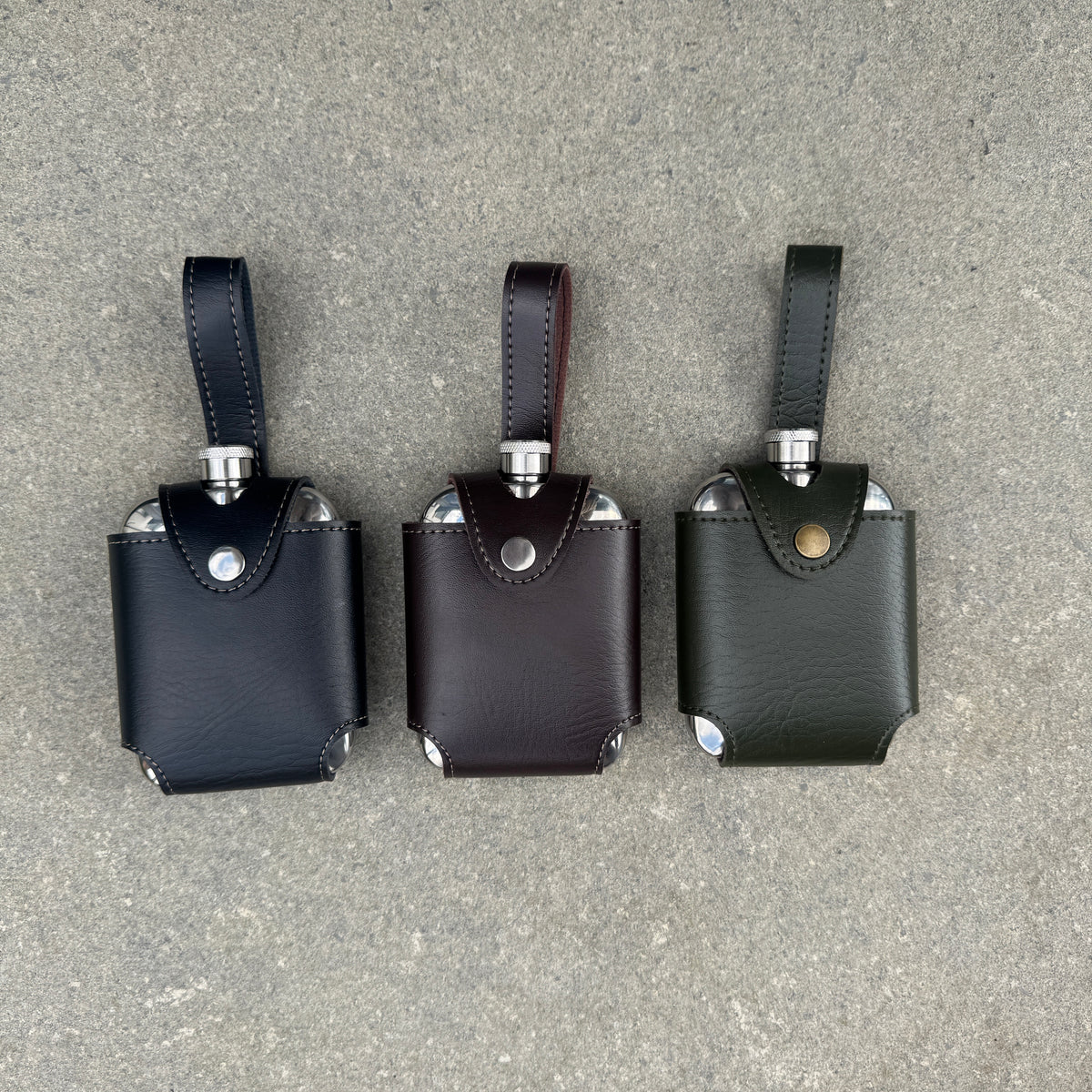 6oz Hip Flask with Decorated Belt Loop