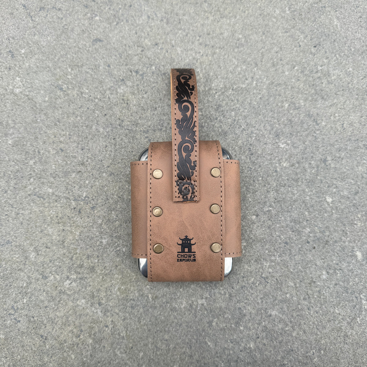 6oz Hip Flask with Decorated Belt Loop