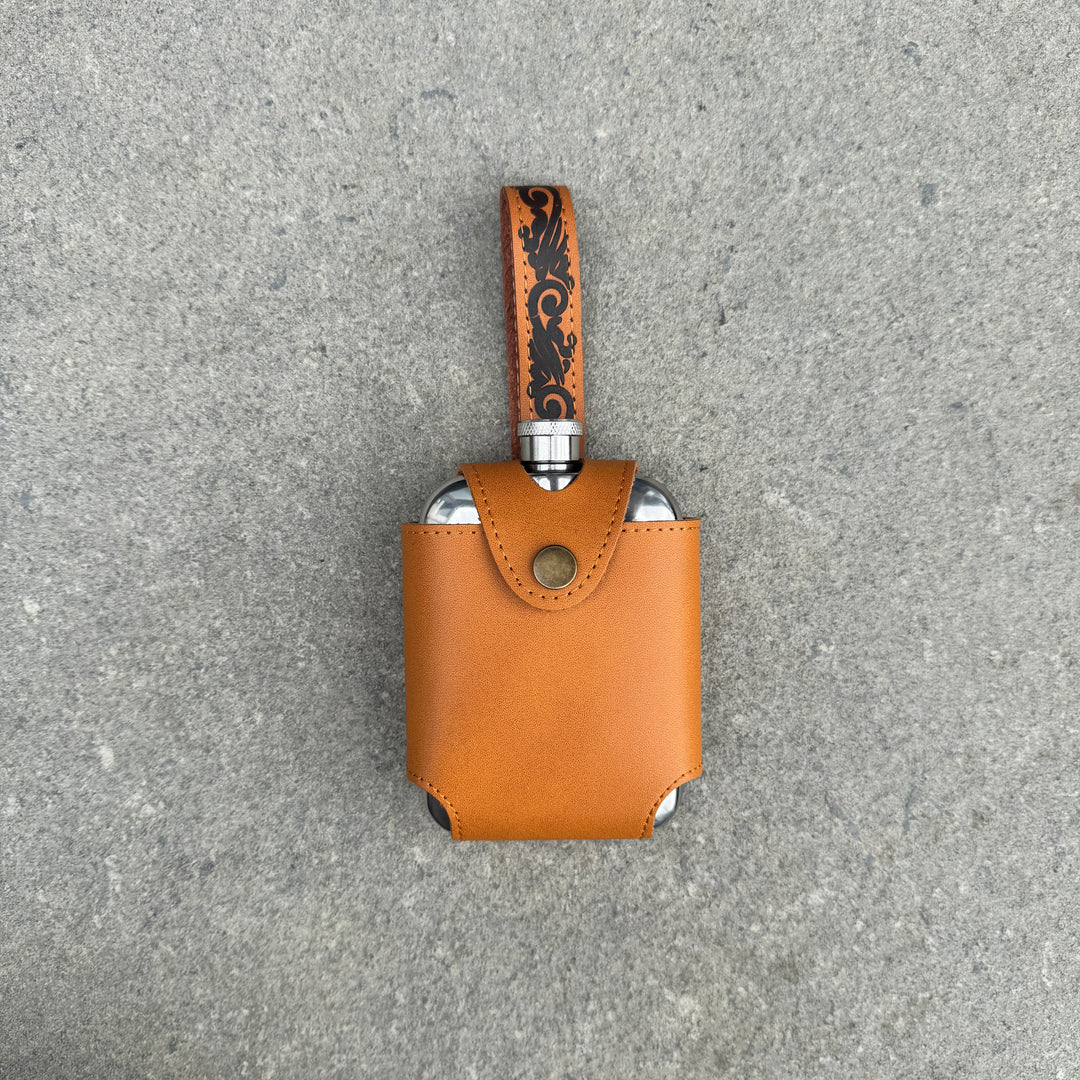 6oz Hip Flask with Decorated Belt Loop