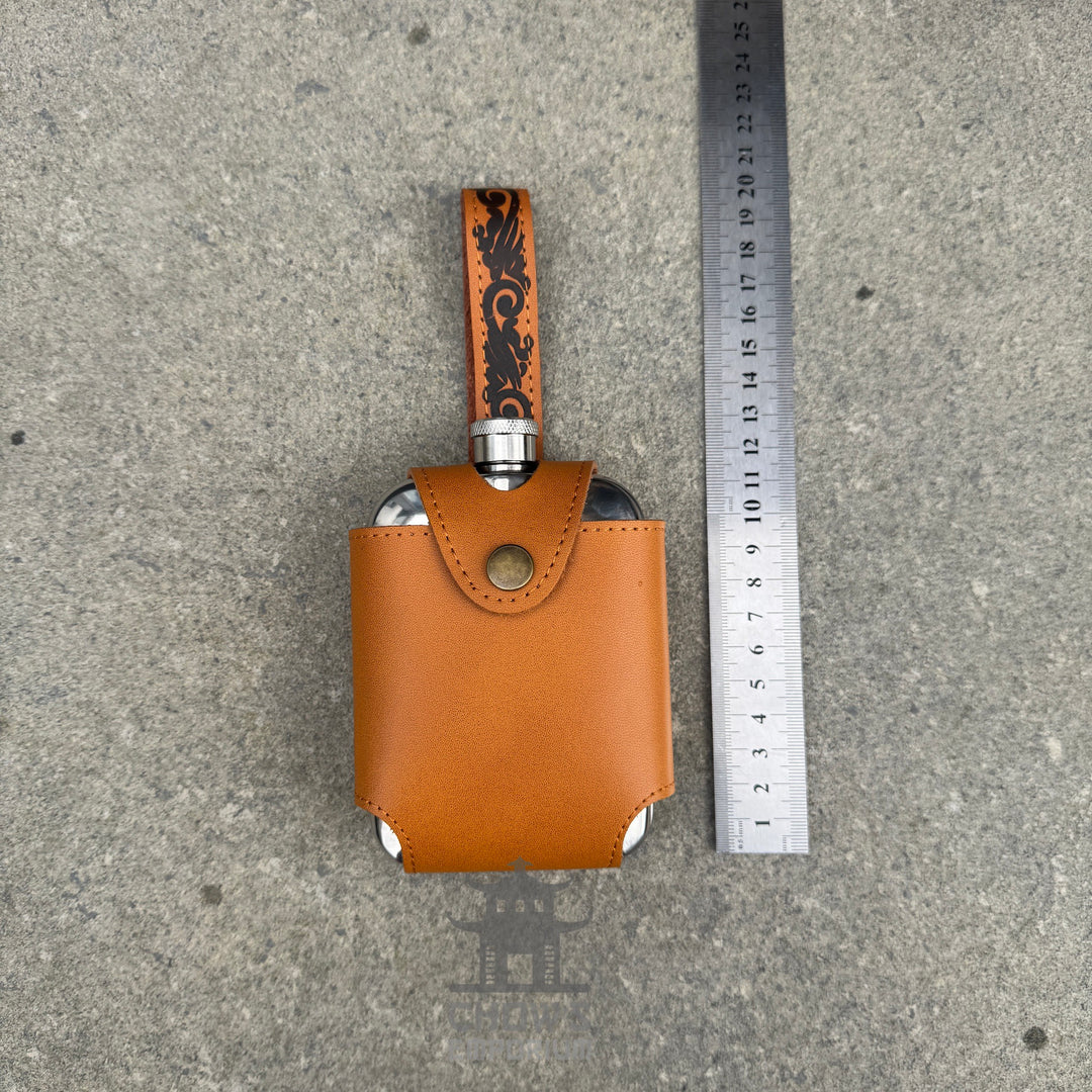 6oz Hip Flask with Decorated Belt Loop