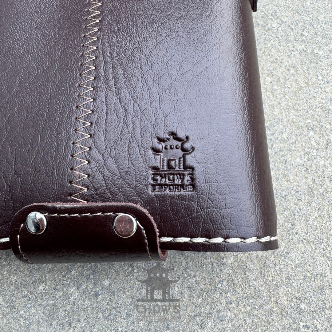 18oz Leather Hip Flask with Shoulder Strap