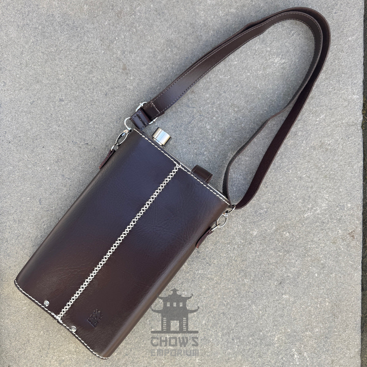 Large 64oz Hip Flask with Leather Holder