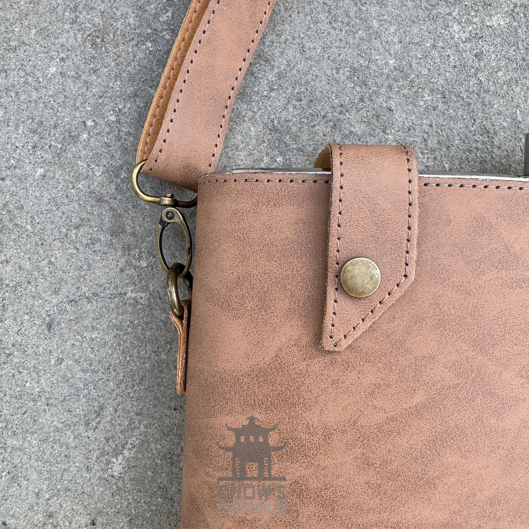 Large 64oz Hip Flask with Leather Holder