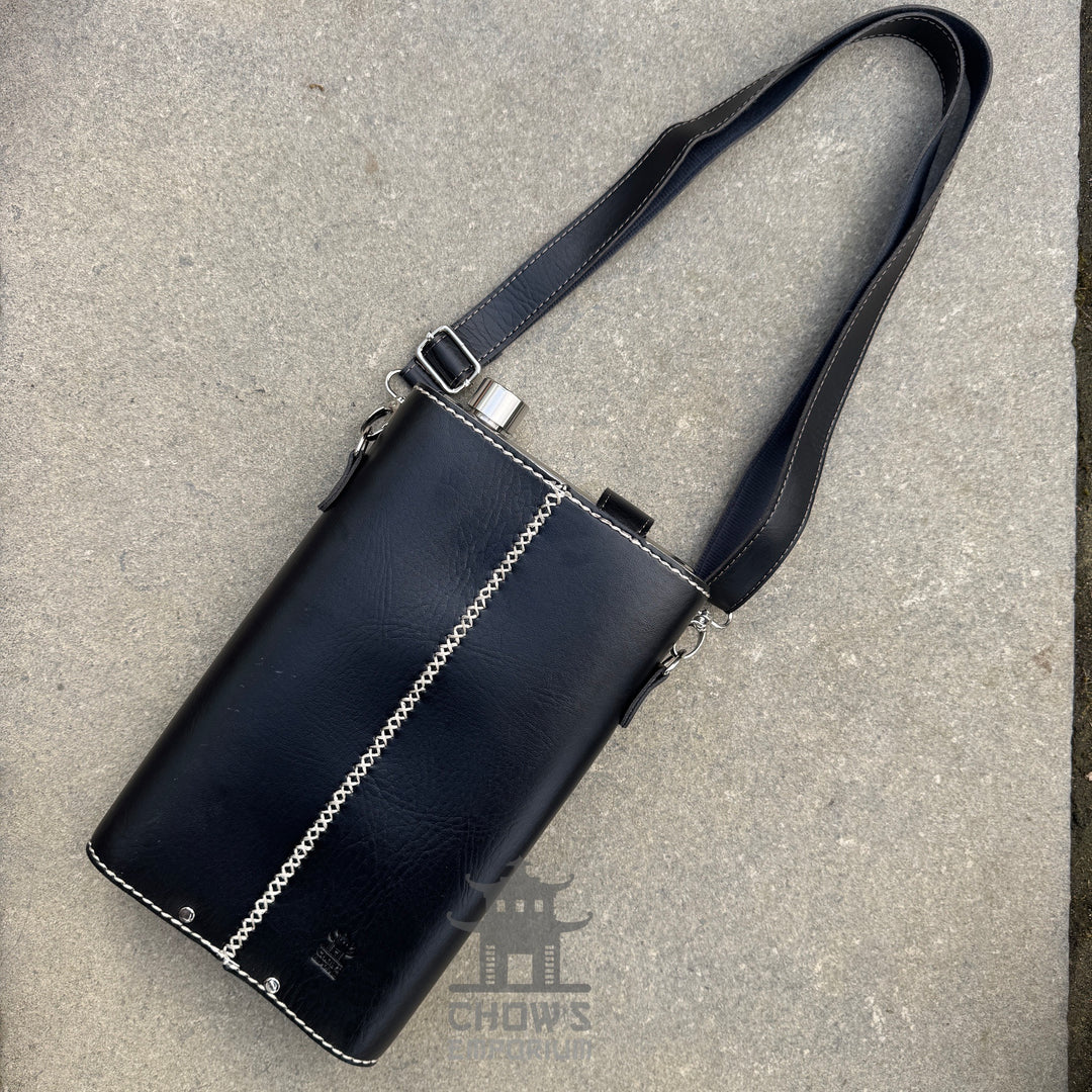 Large 64oz Hip Flask with Leather Holder