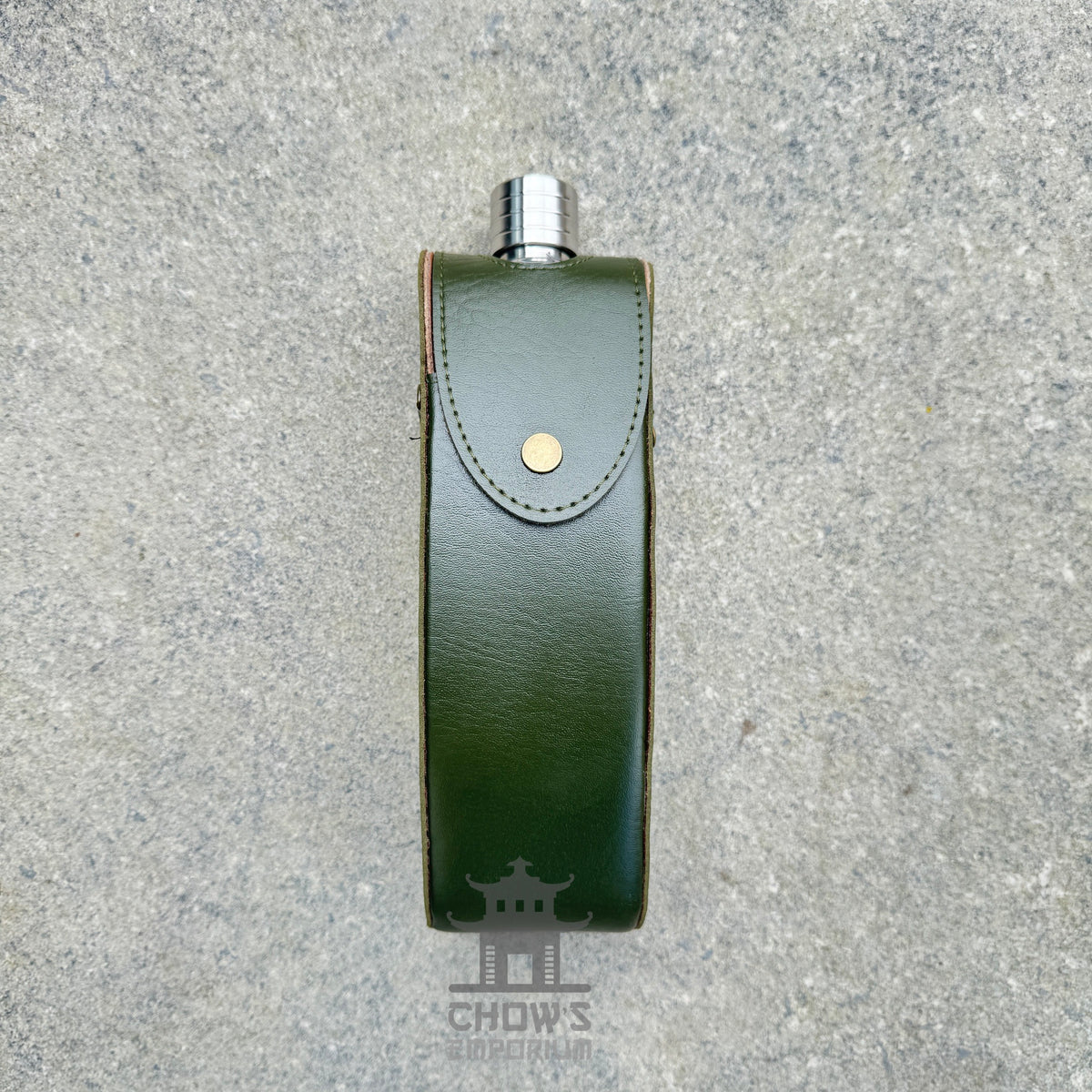 Curved 28oz Hip Flask with Shoulder Strap