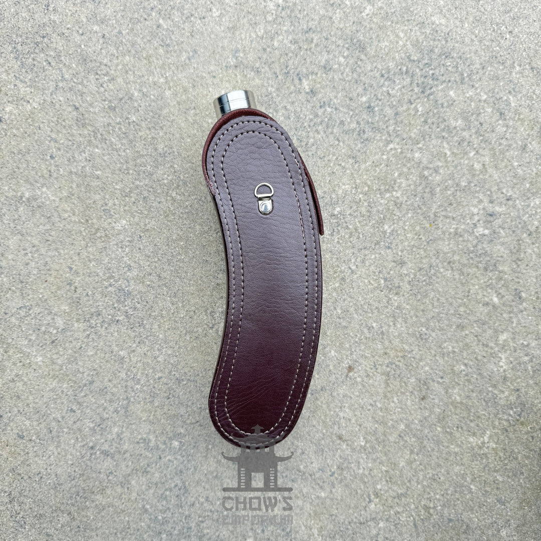 Curved 28oz Hip Flask with Shoulder Strap