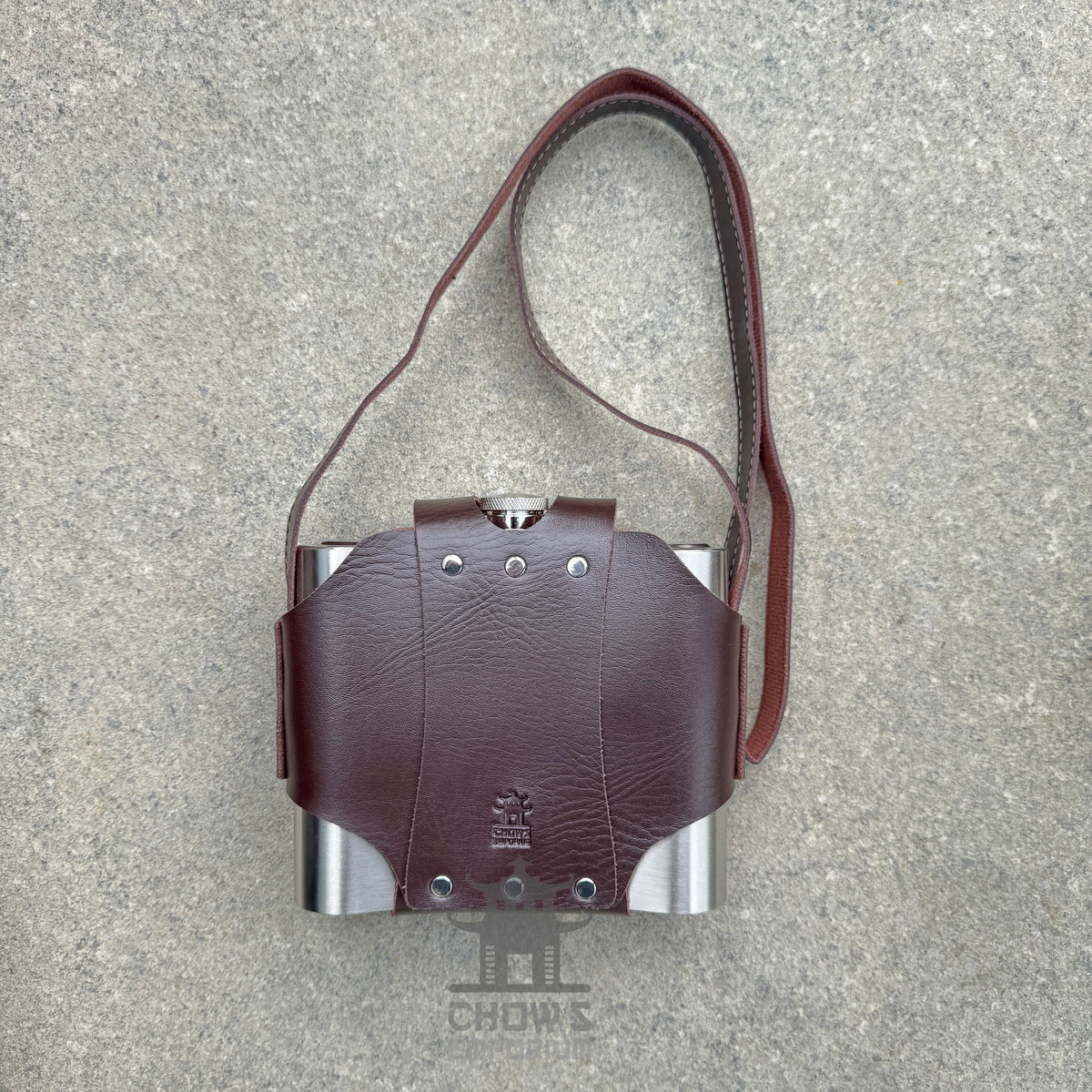 32oz Hip Flask with Leather Holder and Belt Loop