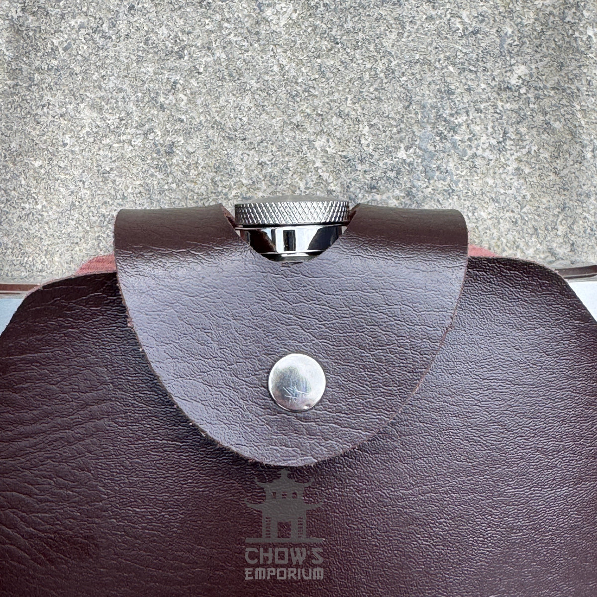 32oz Hip Flask with Leather Holder and Belt Loop