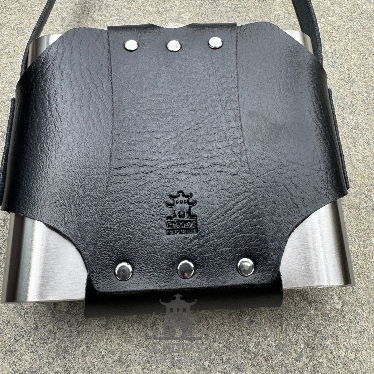 32oz Hip Flask with Leather Holder and Belt Loop