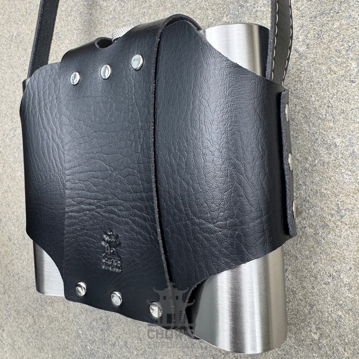 32oz Hip Flask with Leather Holder and Belt Loop