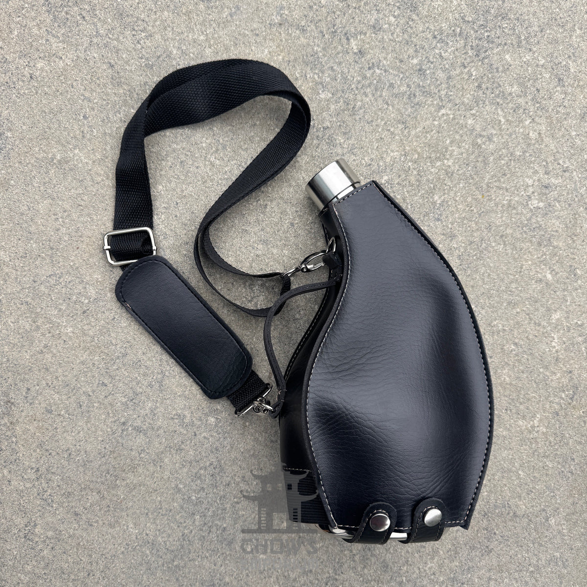 Teardrop 53oz Hip Flask with Shoulder Strap