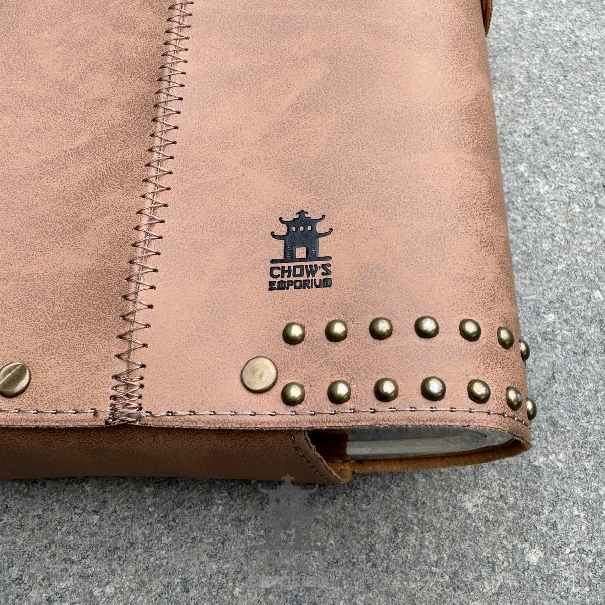 Studded 48oz Hip Flask with Shoulder Strap