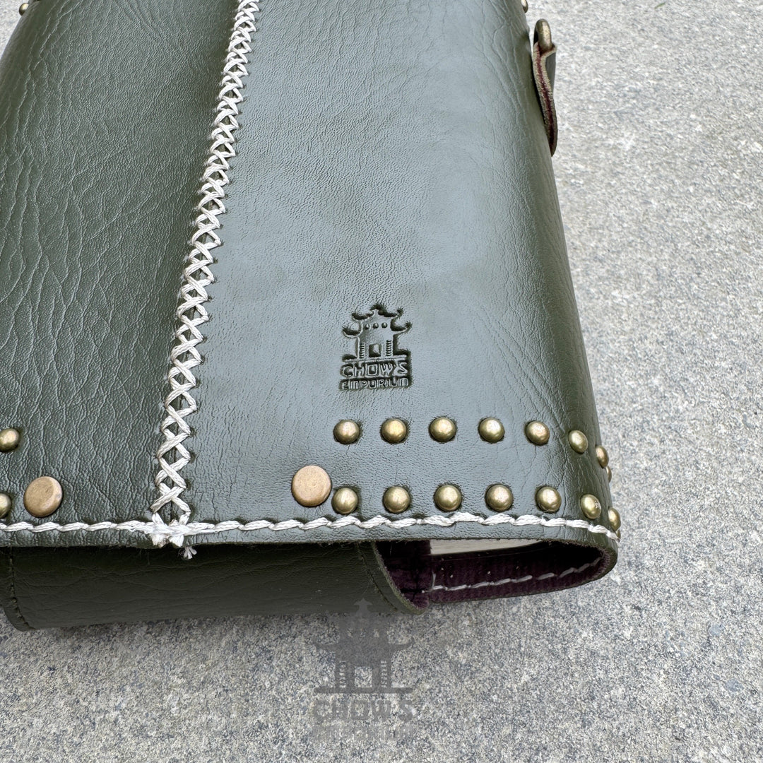 Studded 48oz Hip Flask with Shoulder Strap