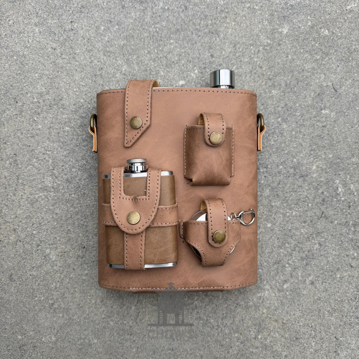 Large 48oz Hip Flask with Accessories