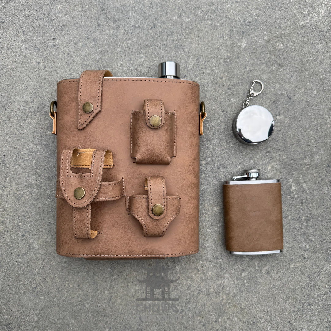 Large 48oz Hip Flask with Accessories