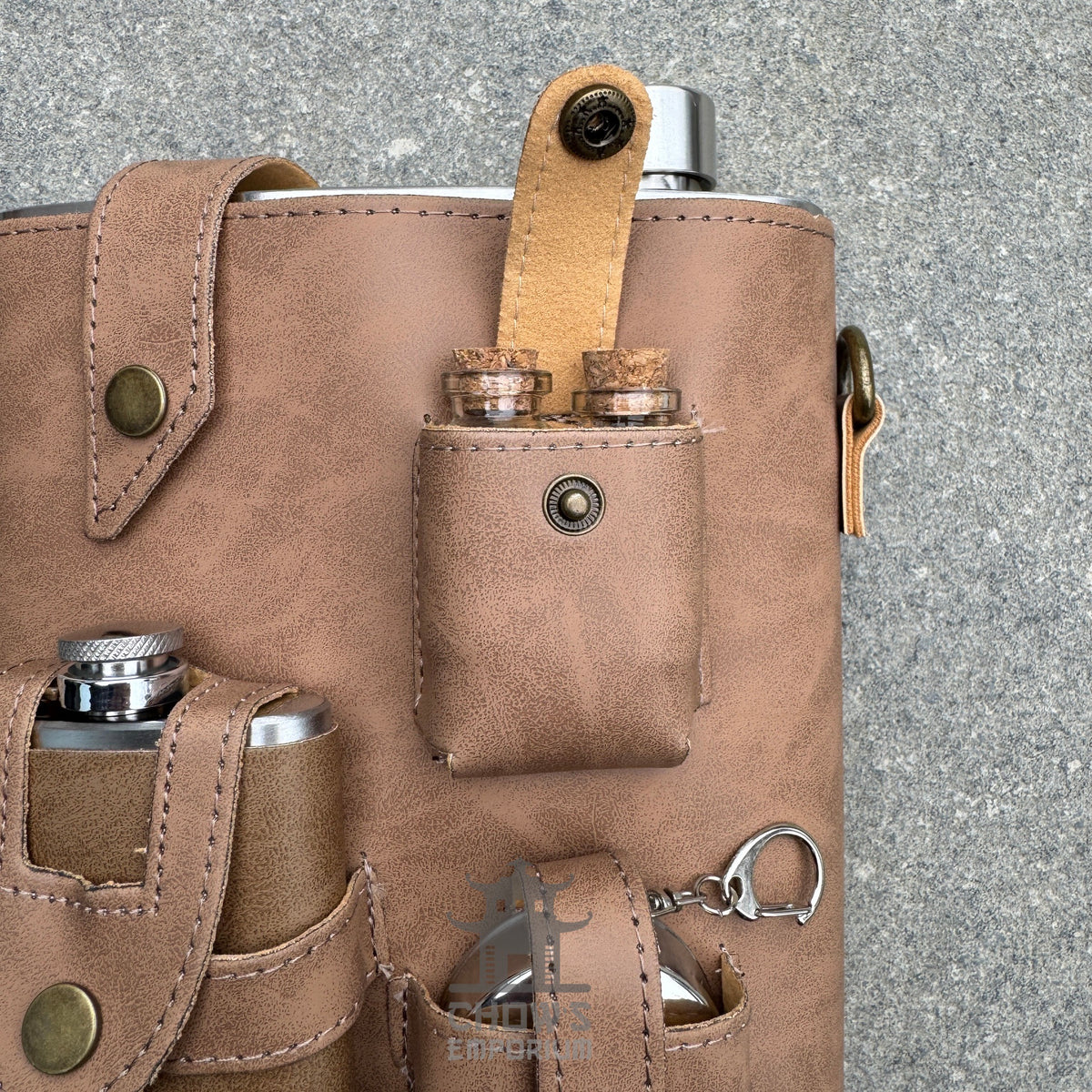 Large 48oz Hip Flask with Accessories