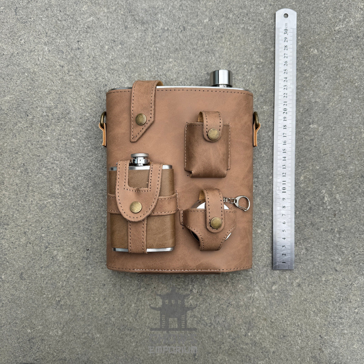 Large 48oz Hip Flask with Accessories