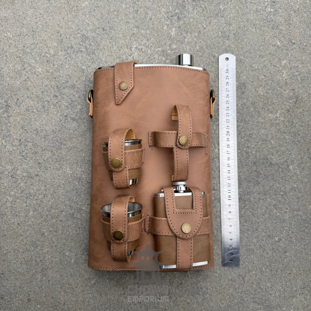 Extra Large 64oz Hip Flask with Accessories