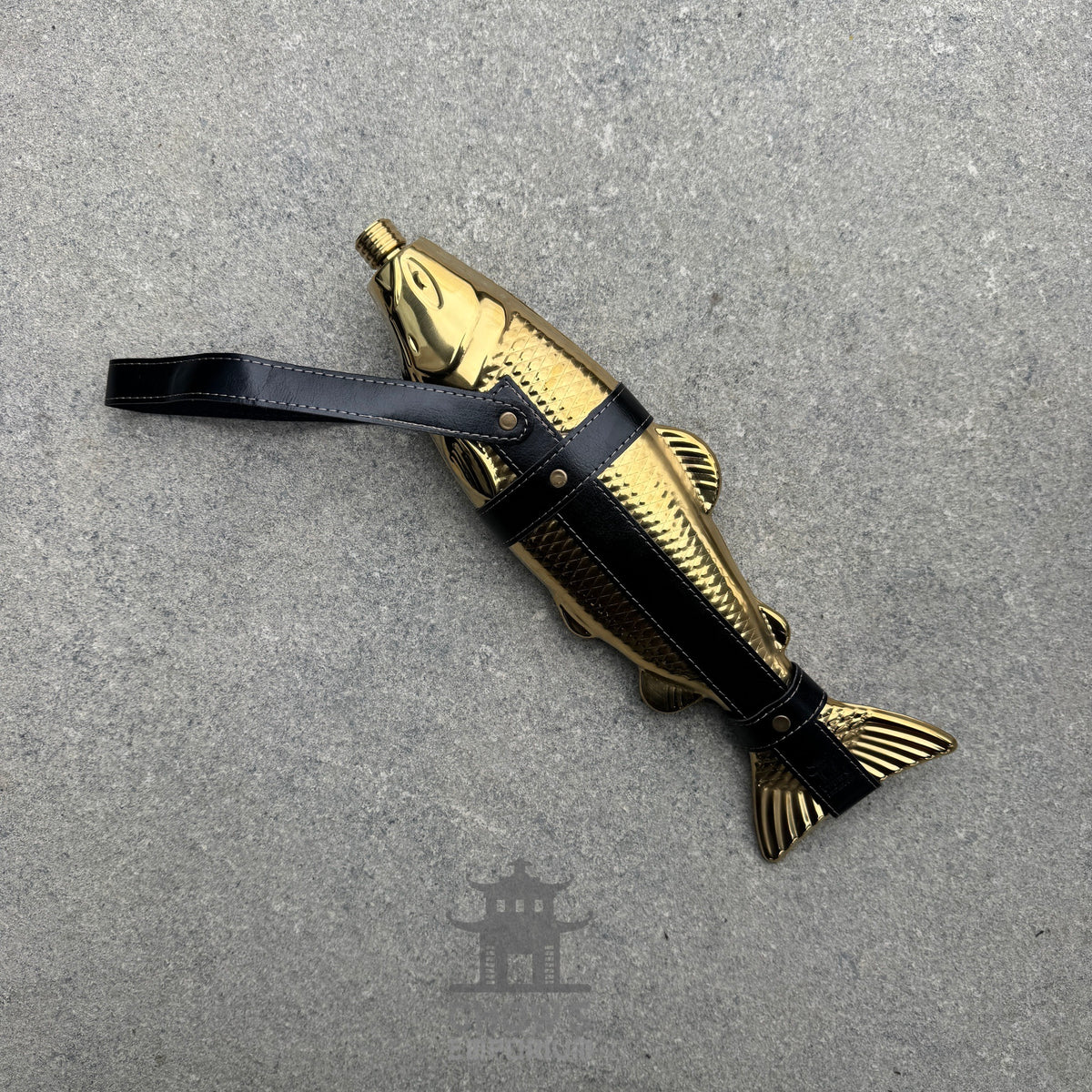 Fish-Shape 18oz Hip Flask with Belt Holder