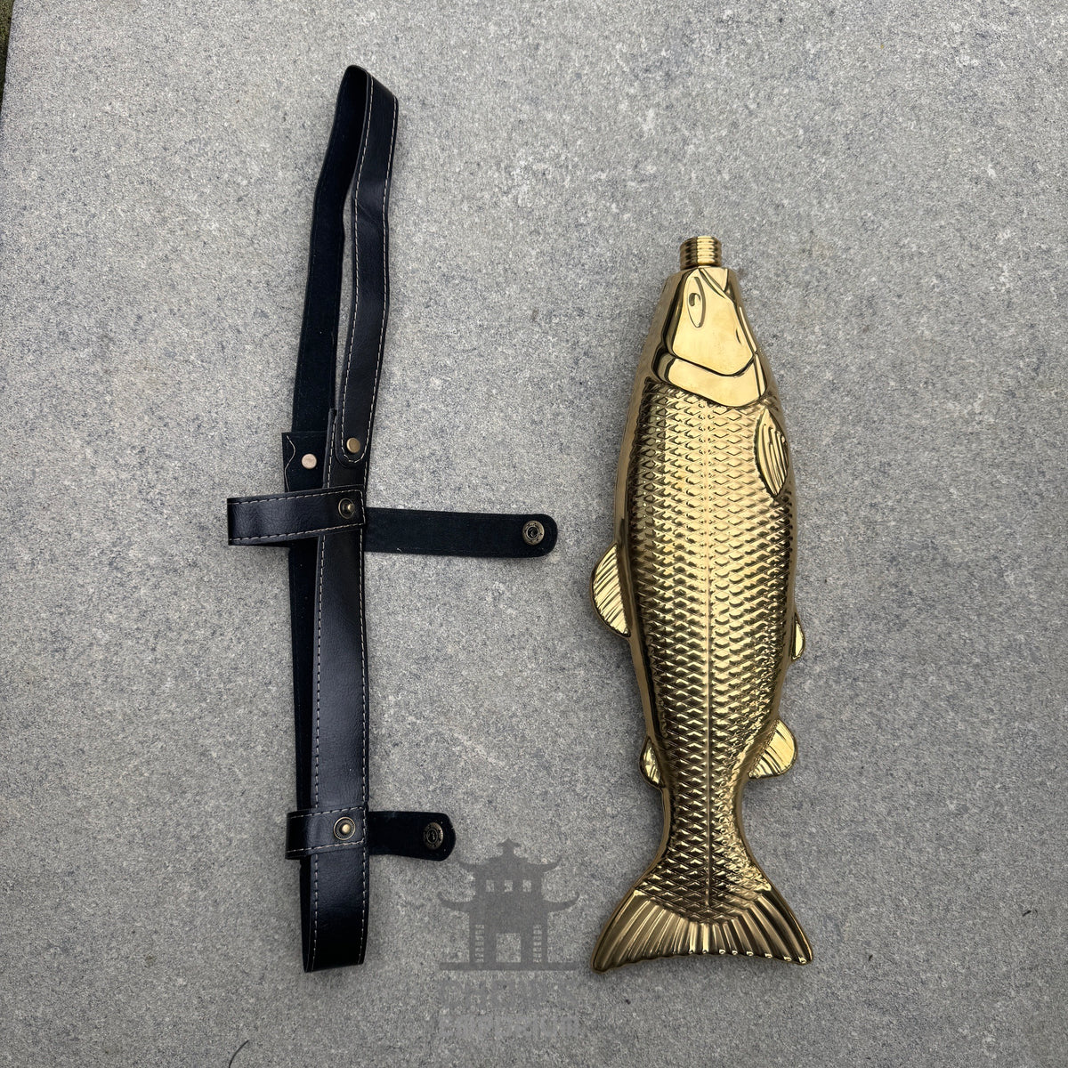 Fish-Shape 18oz Hip Flask with Belt Holder