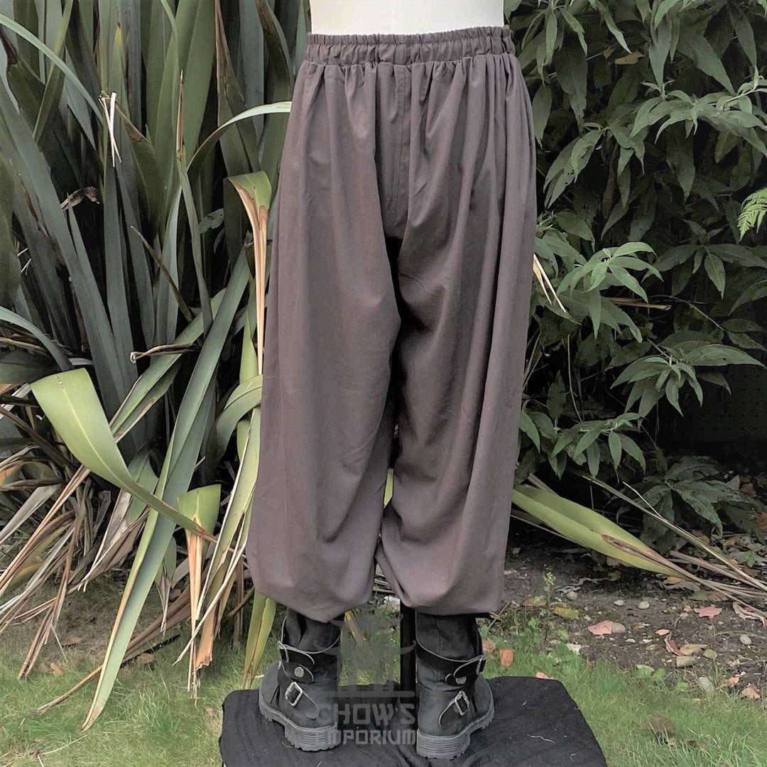 medieval grey cotton trousers for fantasy costume