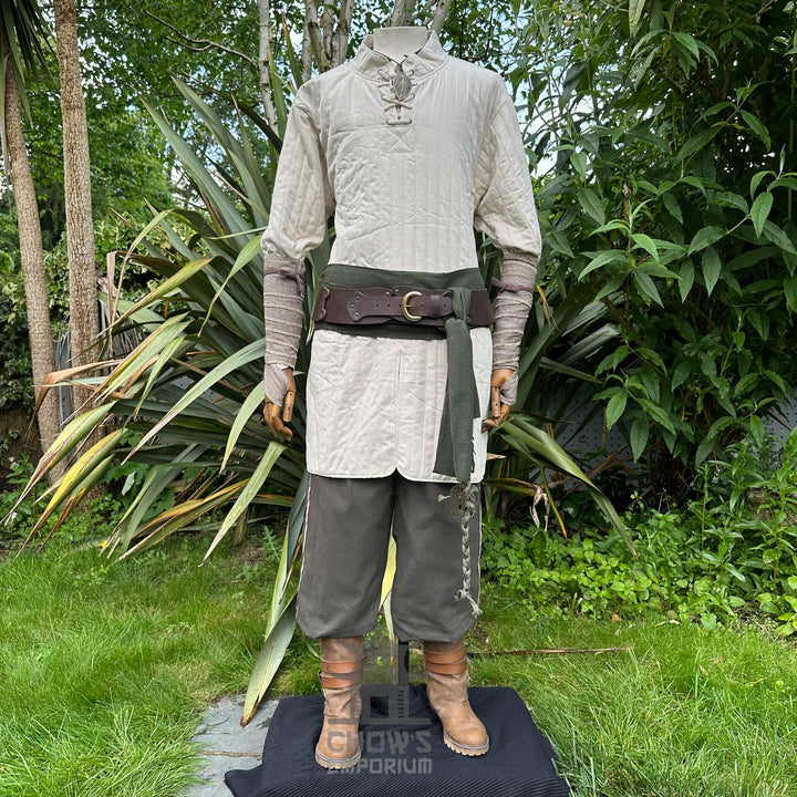 Forest Hunter Set - 6 pieces (Hood, Gambeson, Trousers, Belt, Sash, Necklace)