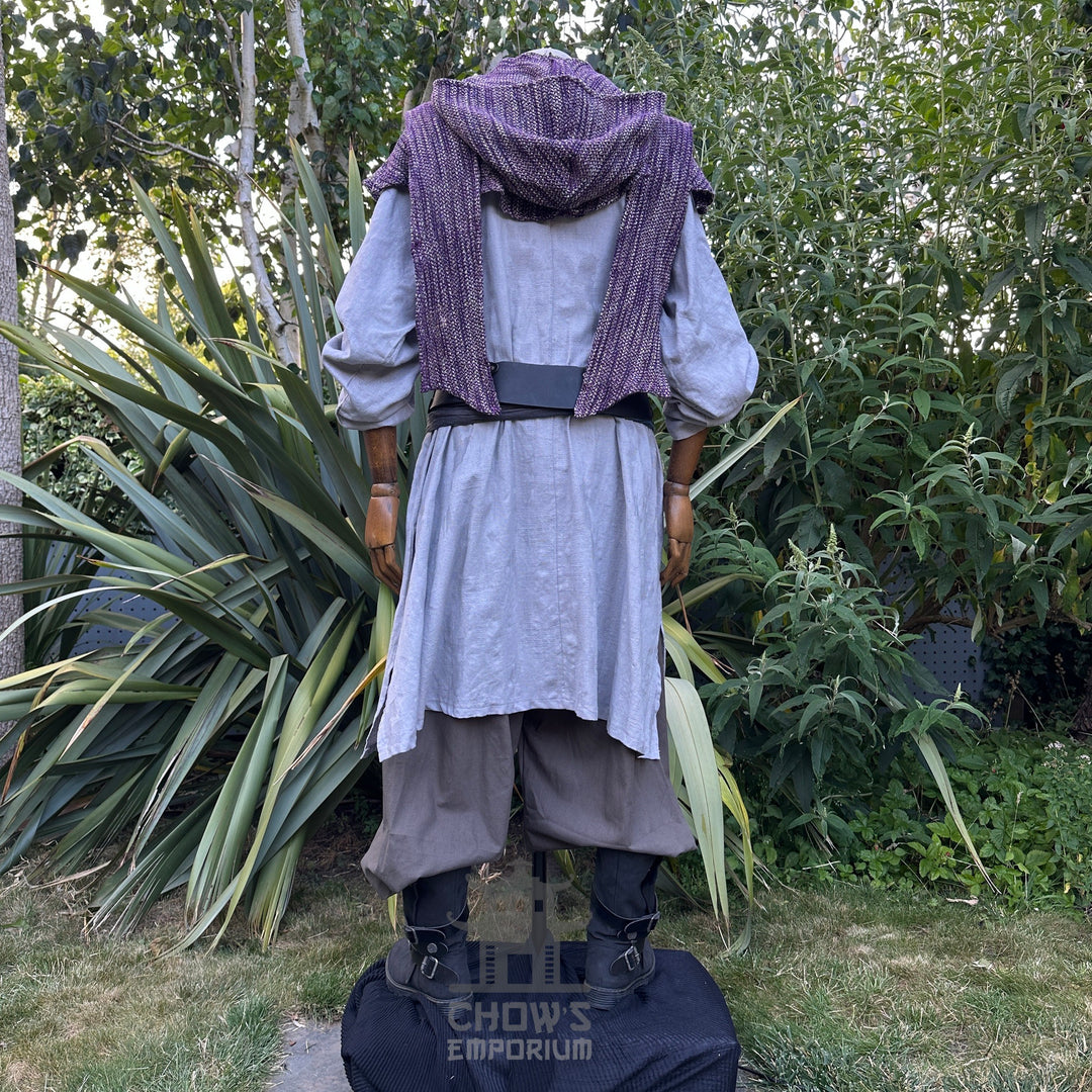 Ocean Cleric Set - 5 pieces (Robe, Tunic, Hood, Sash & Necklace)