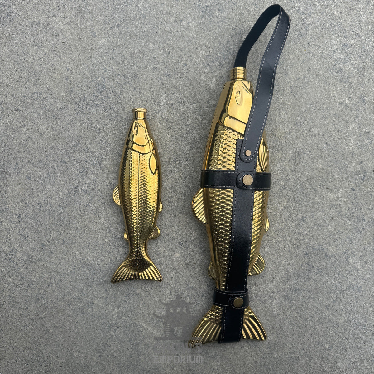 Fish-Shape 18oz Hip Flask with Belt Holder