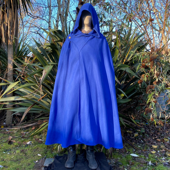 4 Way LARP Cloak - Blue - Versatile Cloak and Robe with Hood - Chows Emporium Ltd