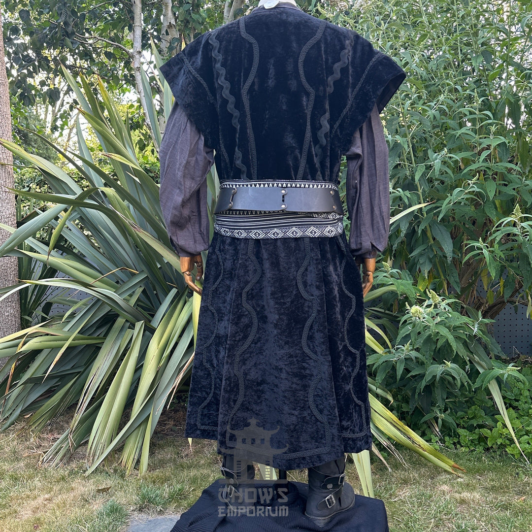 Spirit Necromancer LARP Set - 3+ pieces (Waistcoat, Shirt and Sash)