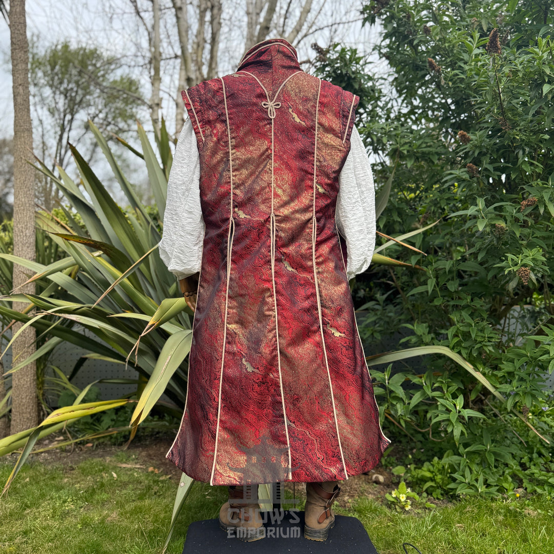 Sorcerers Robe in Red & Gold