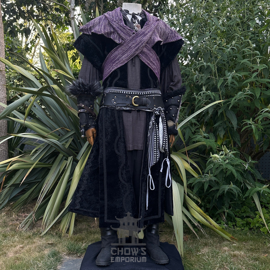 LARP Basic Outfit - 3 Pieces (Hood, Waistcoat, Sash)