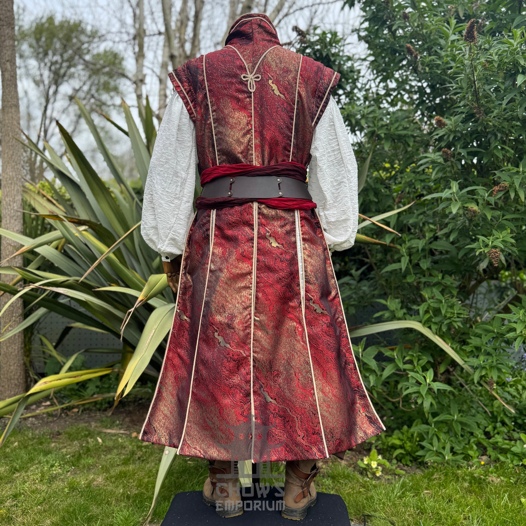 Sorcerers Robe in Red & Gold