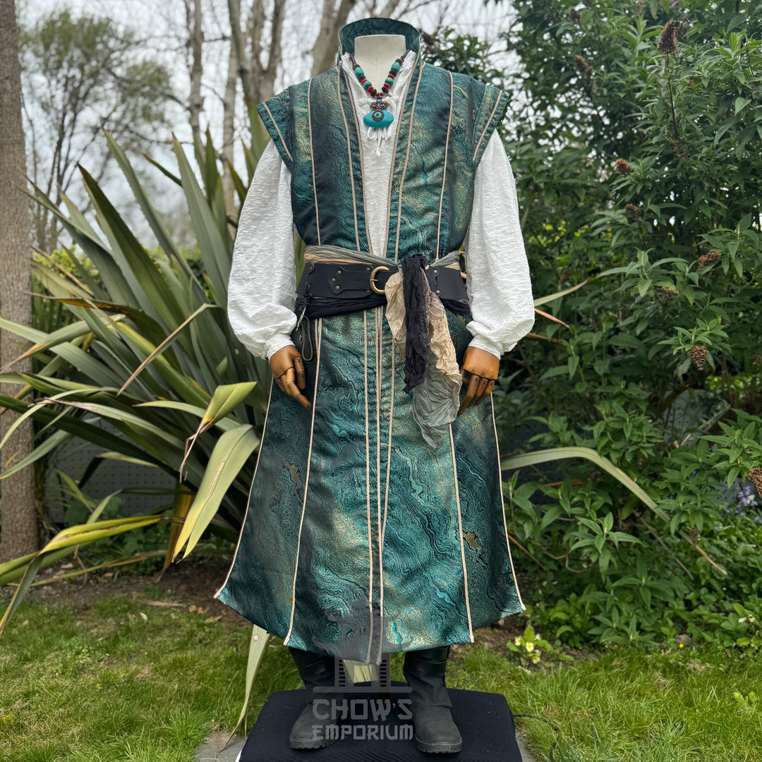 Sorcerers Robe in Green & Gold