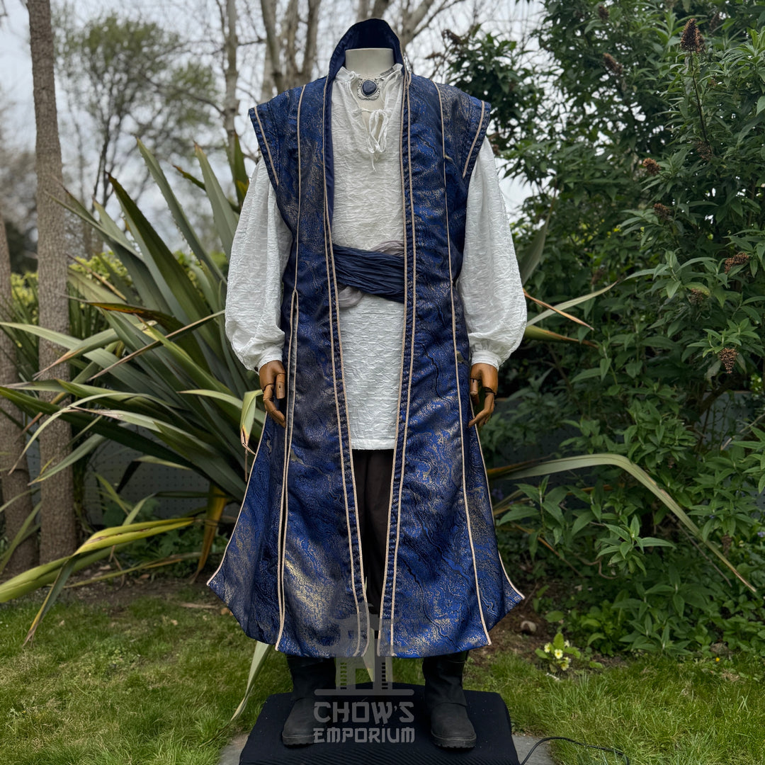 Sorcerers Robe in Blue & Gold